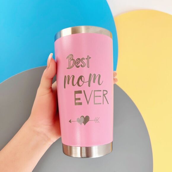 Personalized Best Mom Ever Tumblers, Birthday Mothers Day Christmas Gift for Mom - Picture 6 of 16